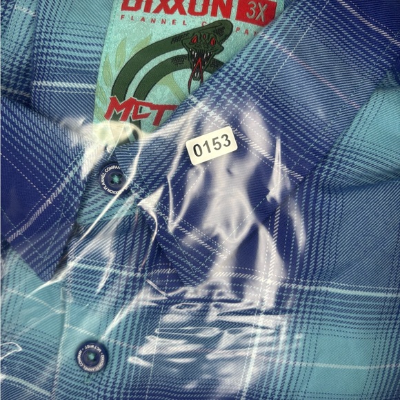 DIXXON Blue and White Plaid Shirt - Picture 8 of 8